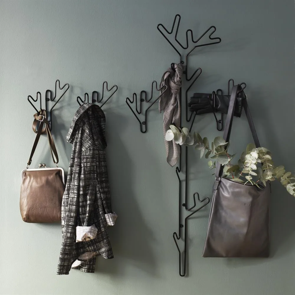 Porte-manteaux mural Branch, noir Maze