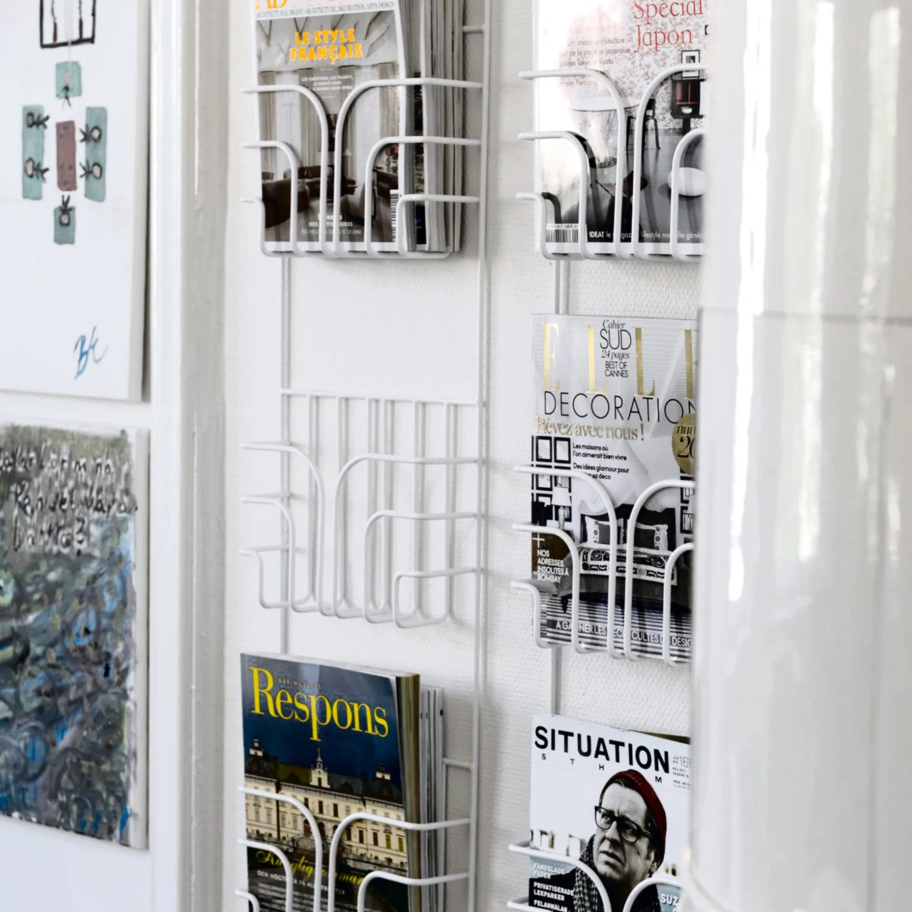 Porte-revues Now, blanc Maze