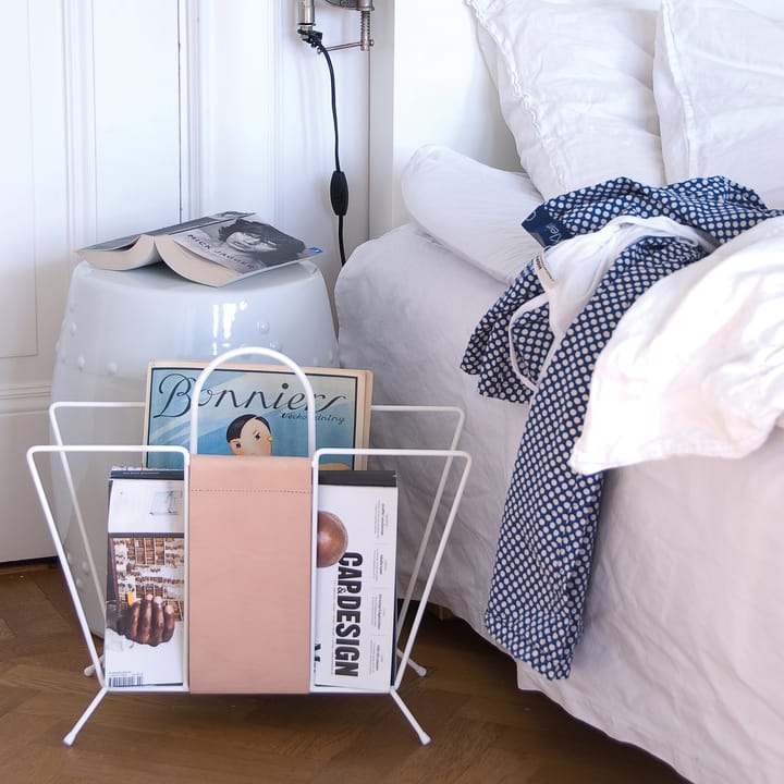 Porte-revues Suitcase, Blanc-Nature Maze