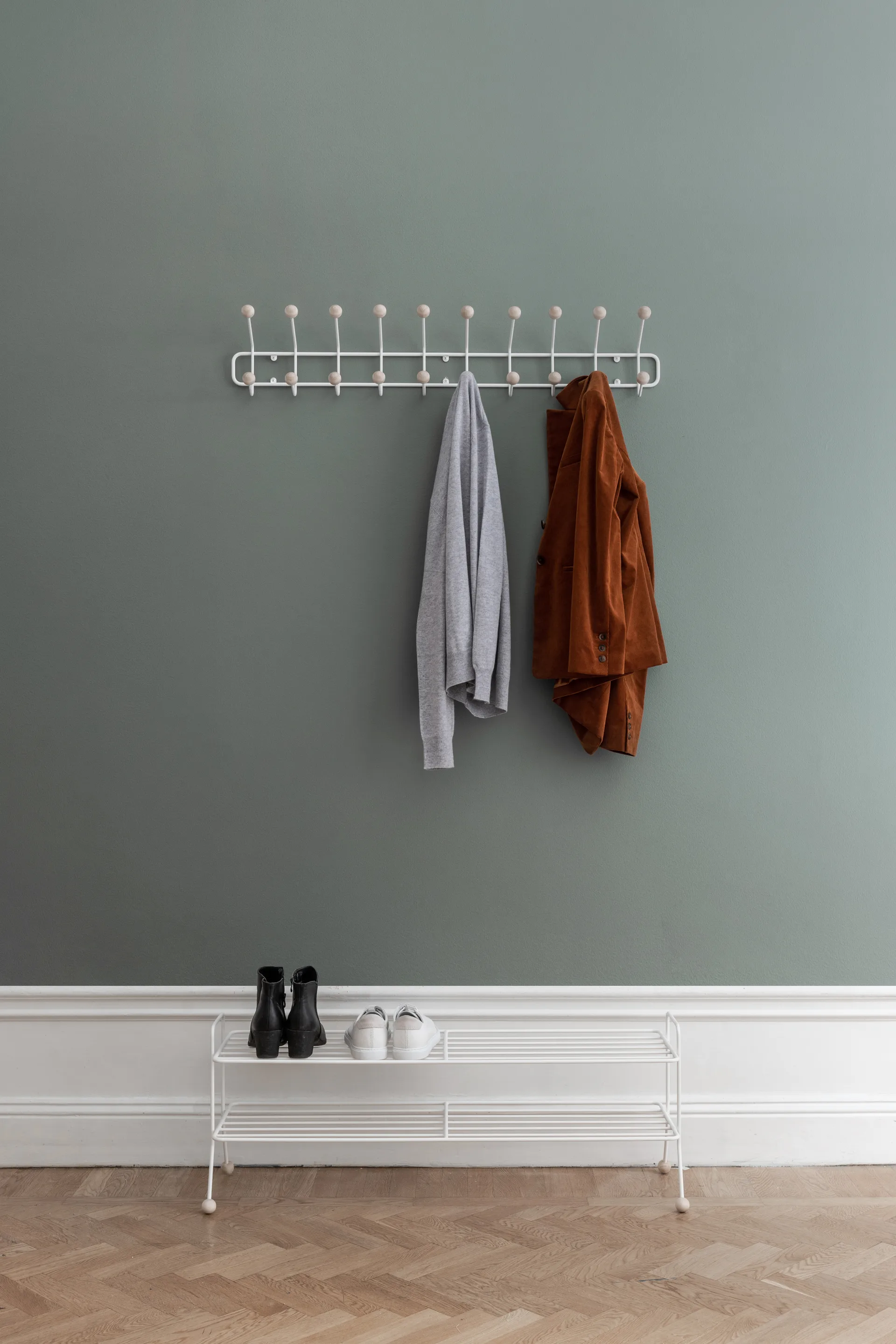 Support à vêtements Bill Horizontal L, Greige Maze