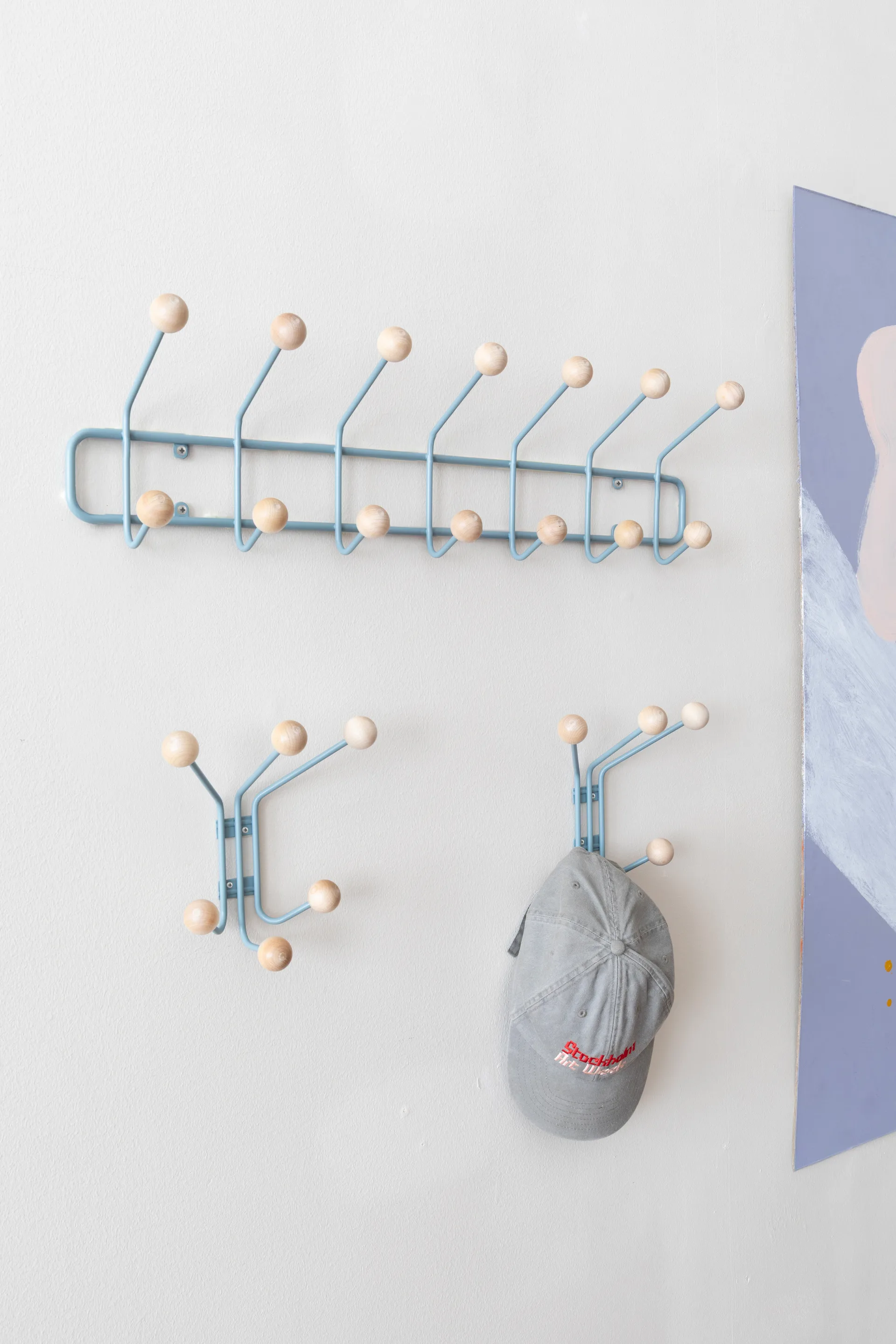 Support à vêtements Bill Horizontal S, Pigeon blue Maze