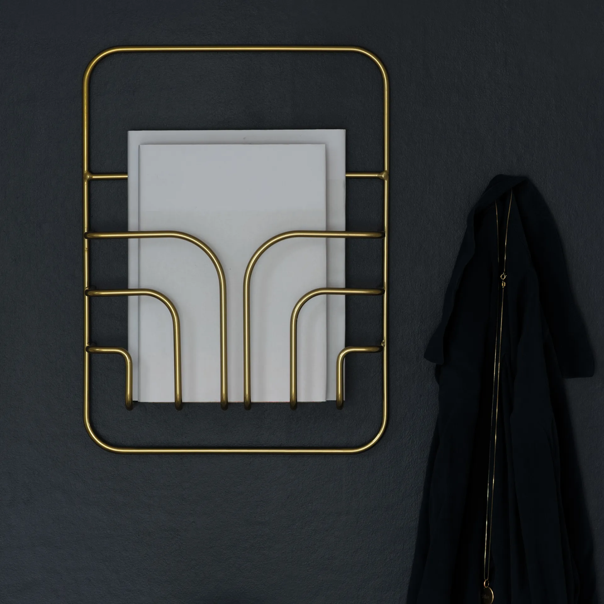 Support pour magazines Now S, Laiton Maze