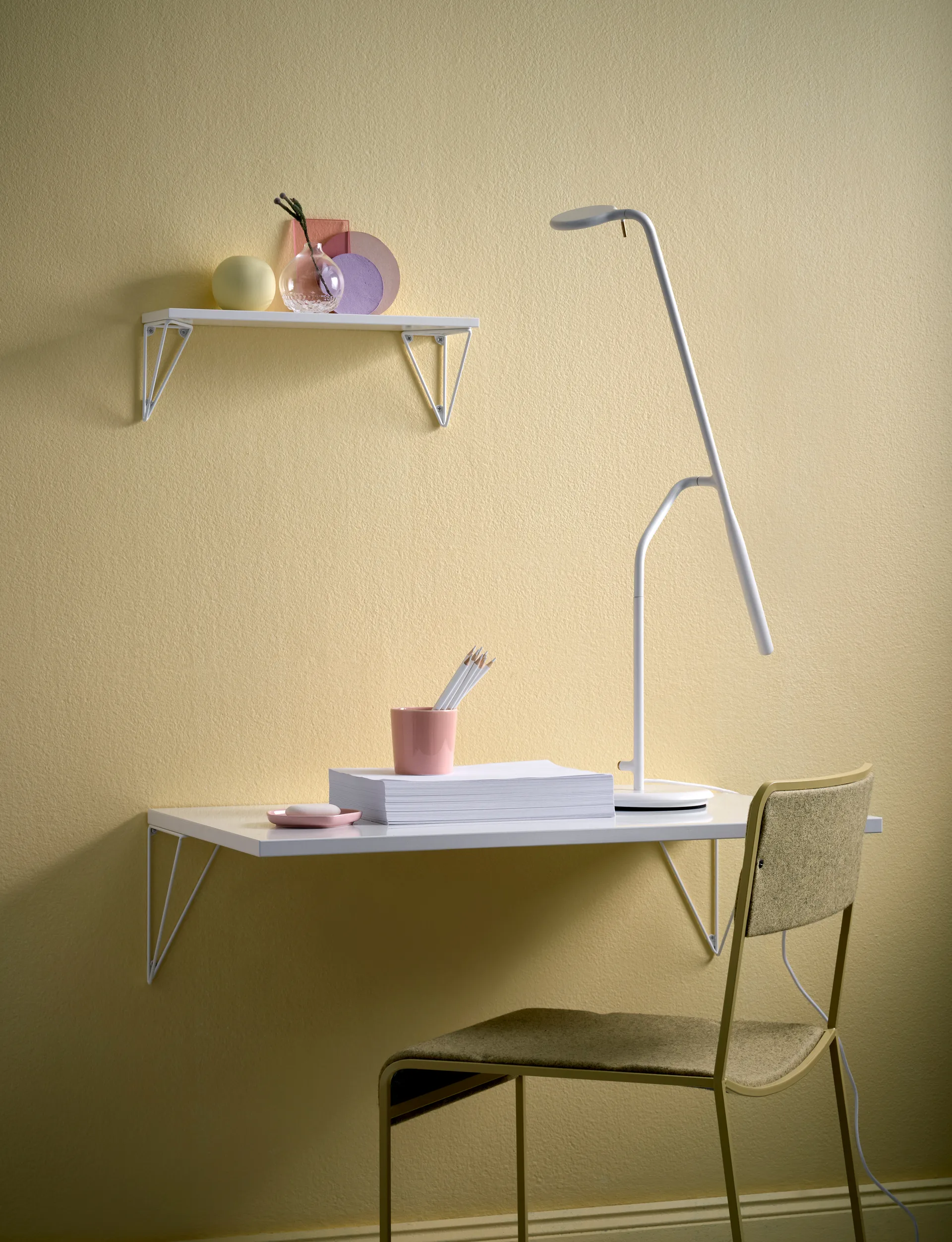 Support Pythagoras, lot de 2, blanc Maze