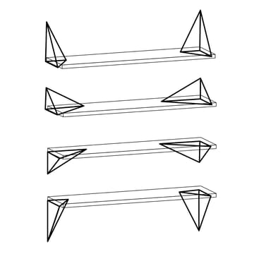 Support Pythagoras, lot de 2 - blanc - Maze