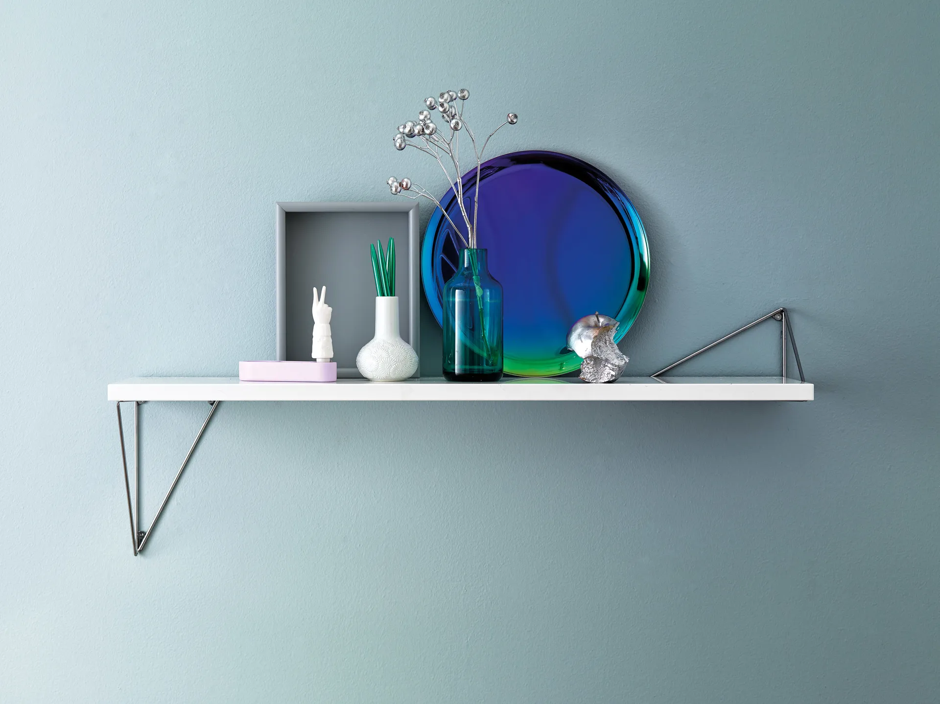 Support Pythagoras, lot de 2, chrome Maze