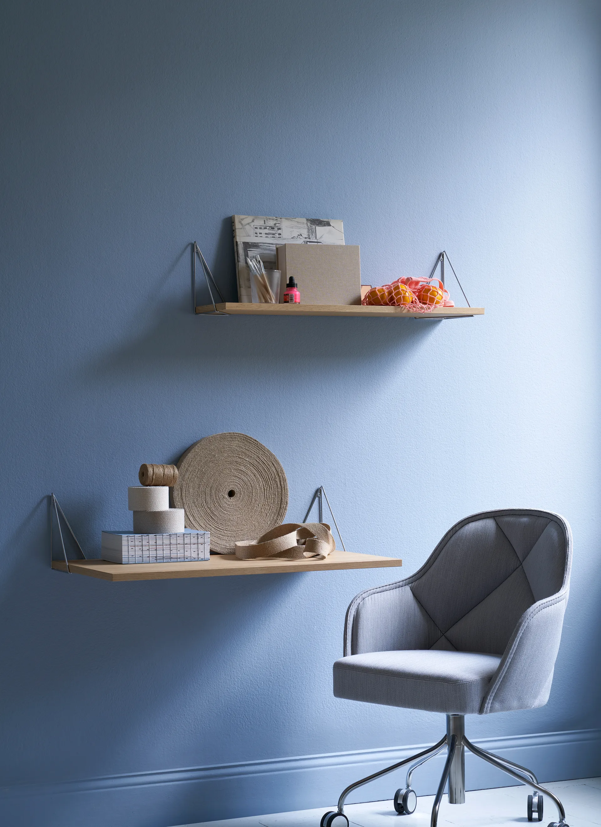 Support Pythagoras, lot de 2, chrome Maze