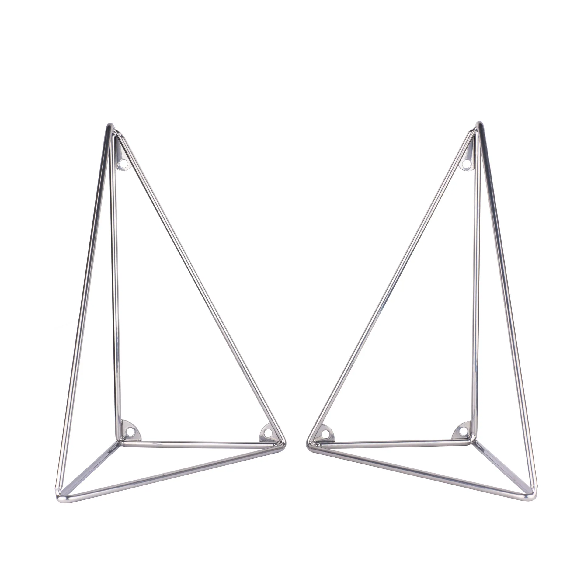 Support Pythagoras, lot de 2, chrome Maze