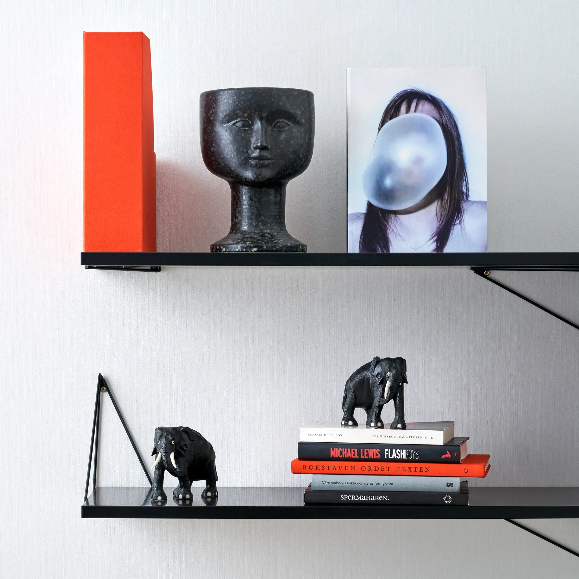 Support Pythagoras, lot de 2, noir Maze