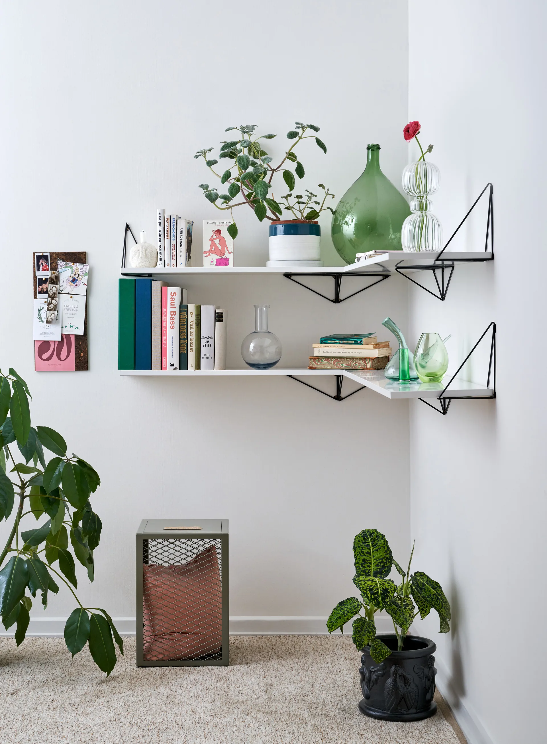 Support Pythagoras, lot de 2, noir Maze