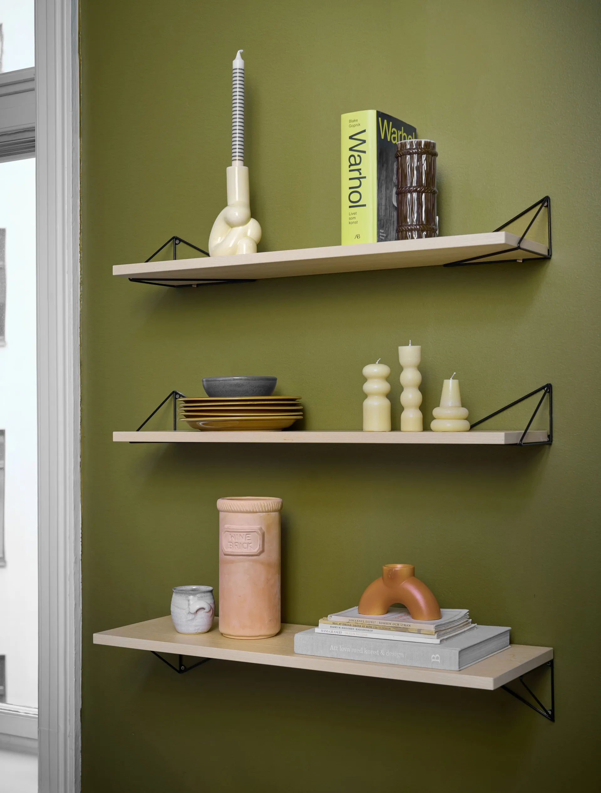 Support Pythagoras, lot de 2, noir Maze