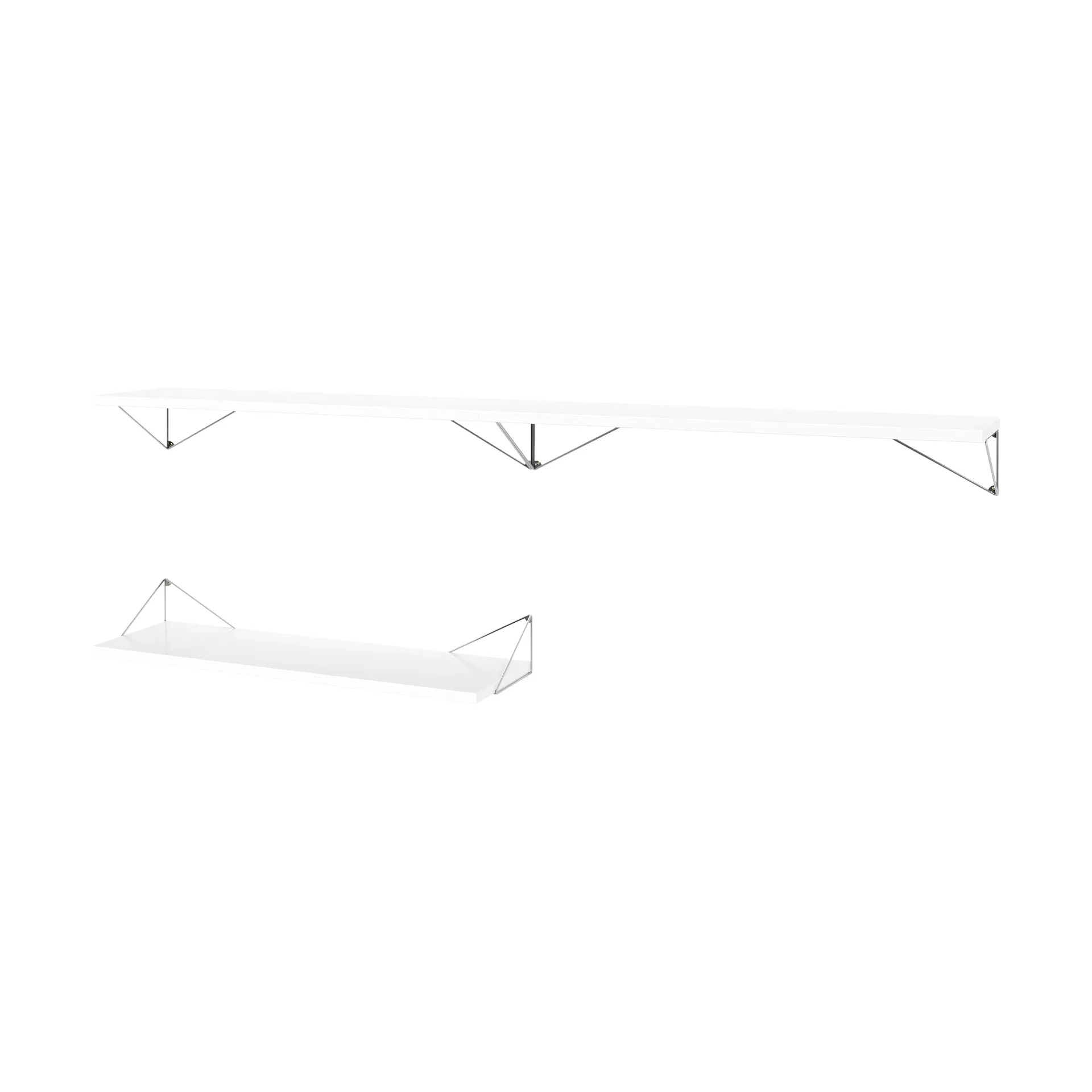 Système d'étagères Pythagoras Bundle A blanc-chrome Maze