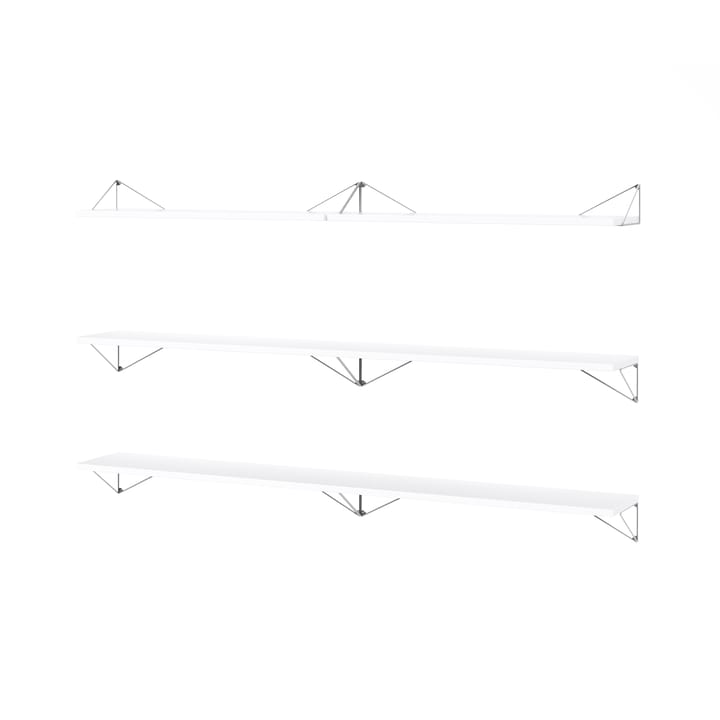 Système d'étagères Pythagoras Bundle B blanc-chrome - undefined - Maze