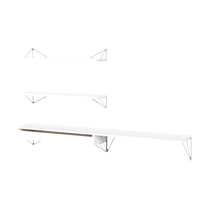 Système d'étagères Pythagoras Bundle D blanc-chrome - undefined - Maze