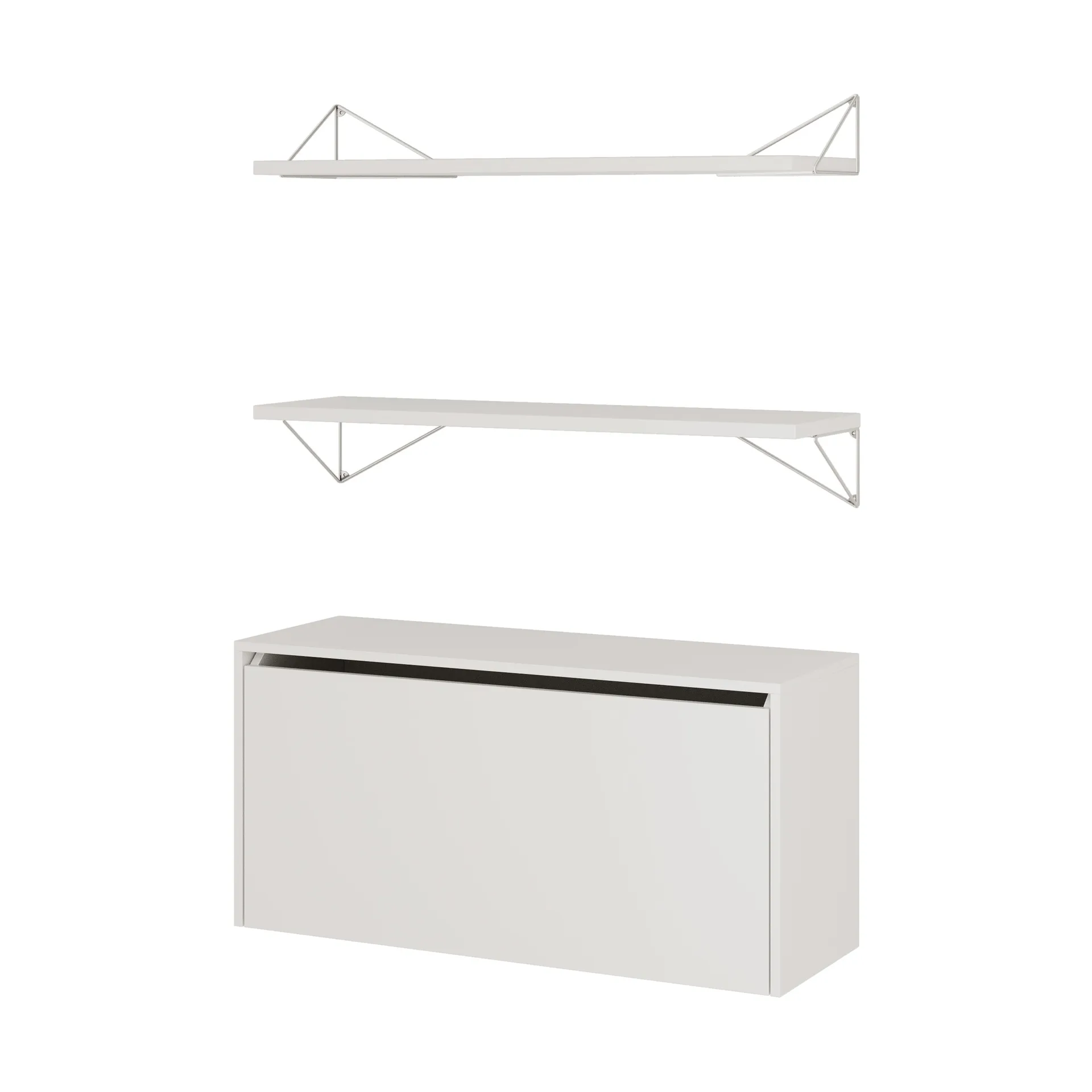 Système d'étagères Pythagoras Bundle F blanc-blanc,  Maze