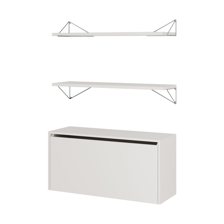 Système d'étagères Pythagoras Bundle F blanc-chrome - undefined - Maze