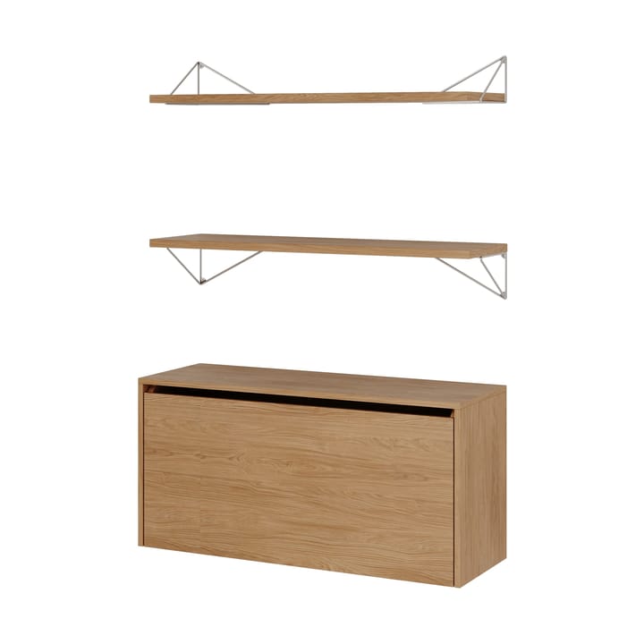 Système d'étagères Pythagoras Bundle F chêne-blanc - undefined - Maze
