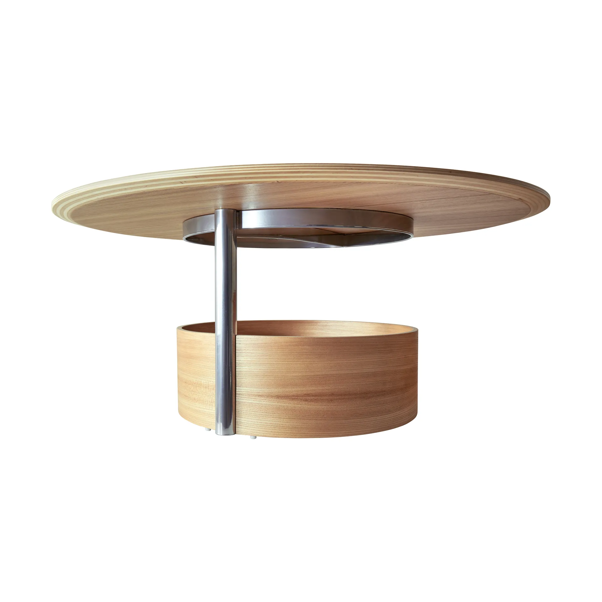 Table basse Parasol L Ø90 cm, Oak Maze