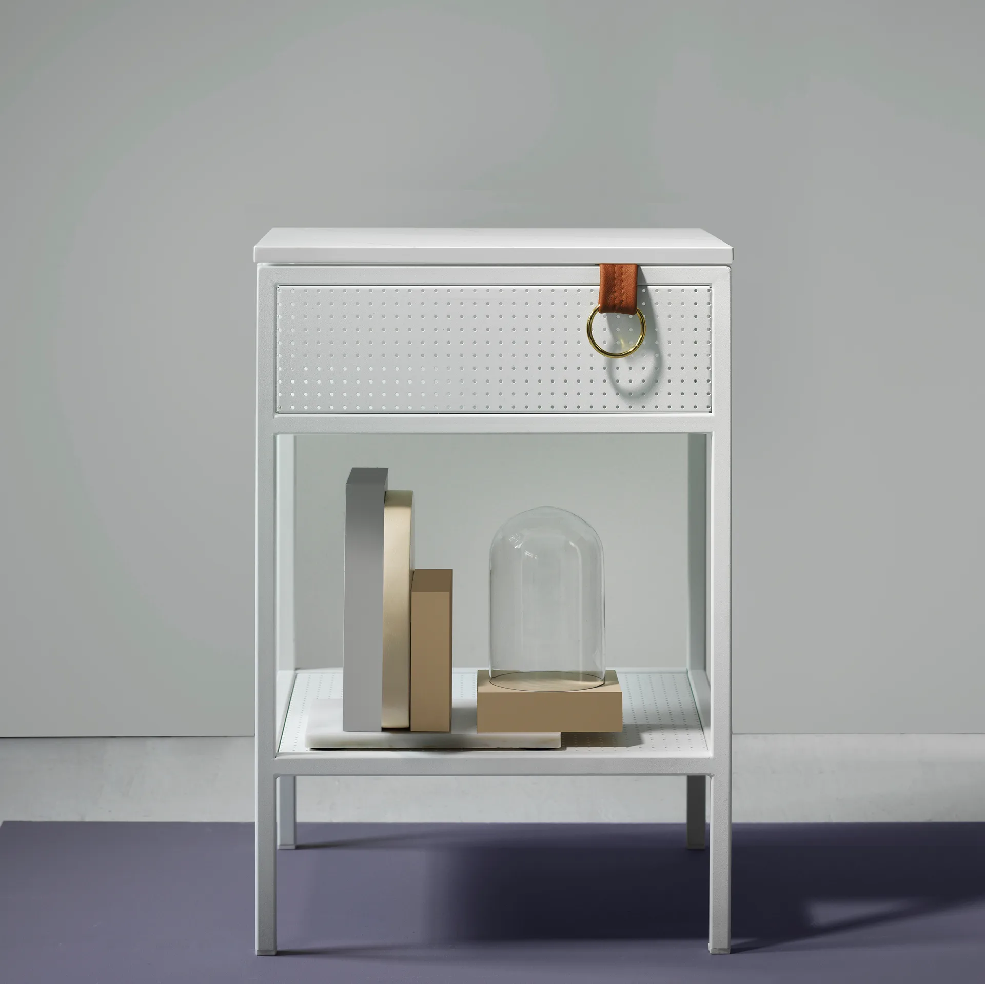 Table d'appoint Tracy, pour droitier, blanc Maze