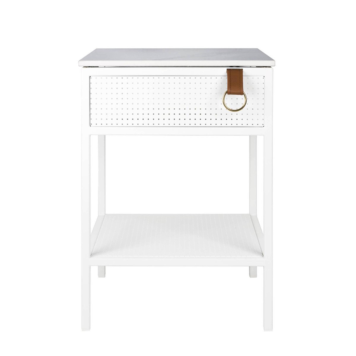 Maze Table d'appoint Tracy, pour droitier blanc | Design Scandinave | Tables d'appoint | Blanc
