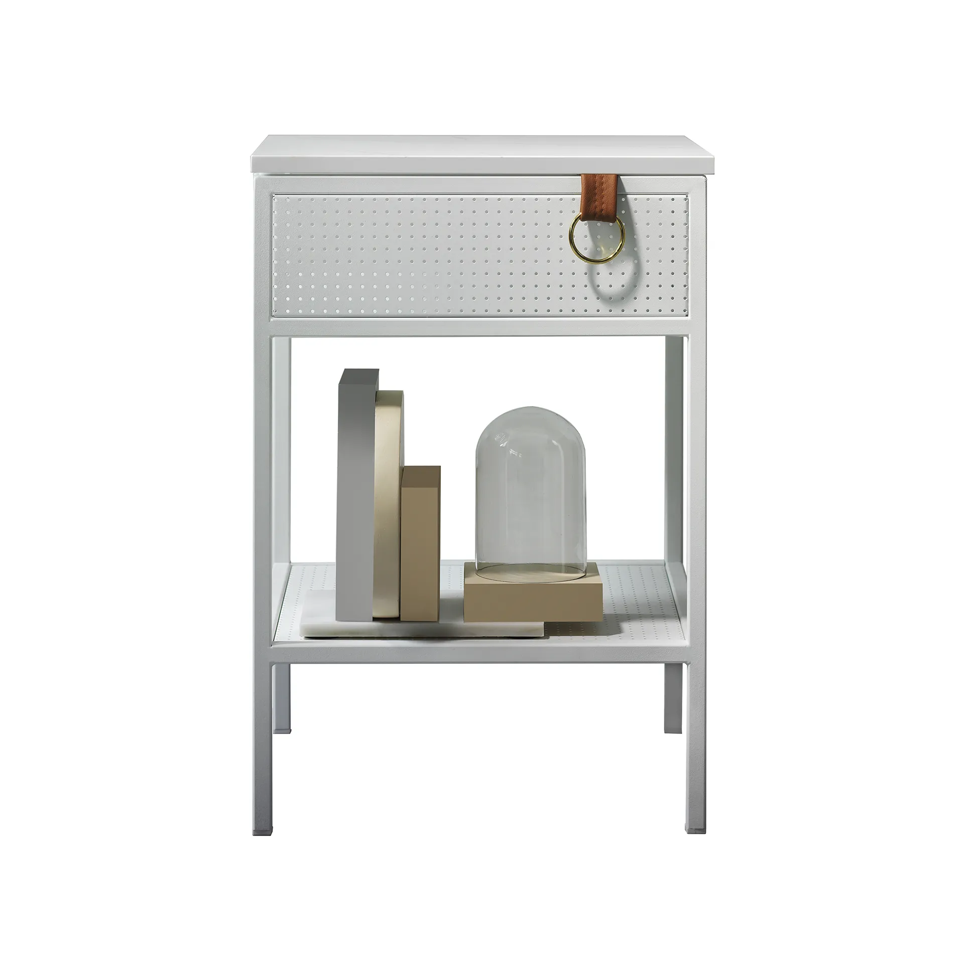 Table d'appoint Tracy, pour droitier, blanc Maze