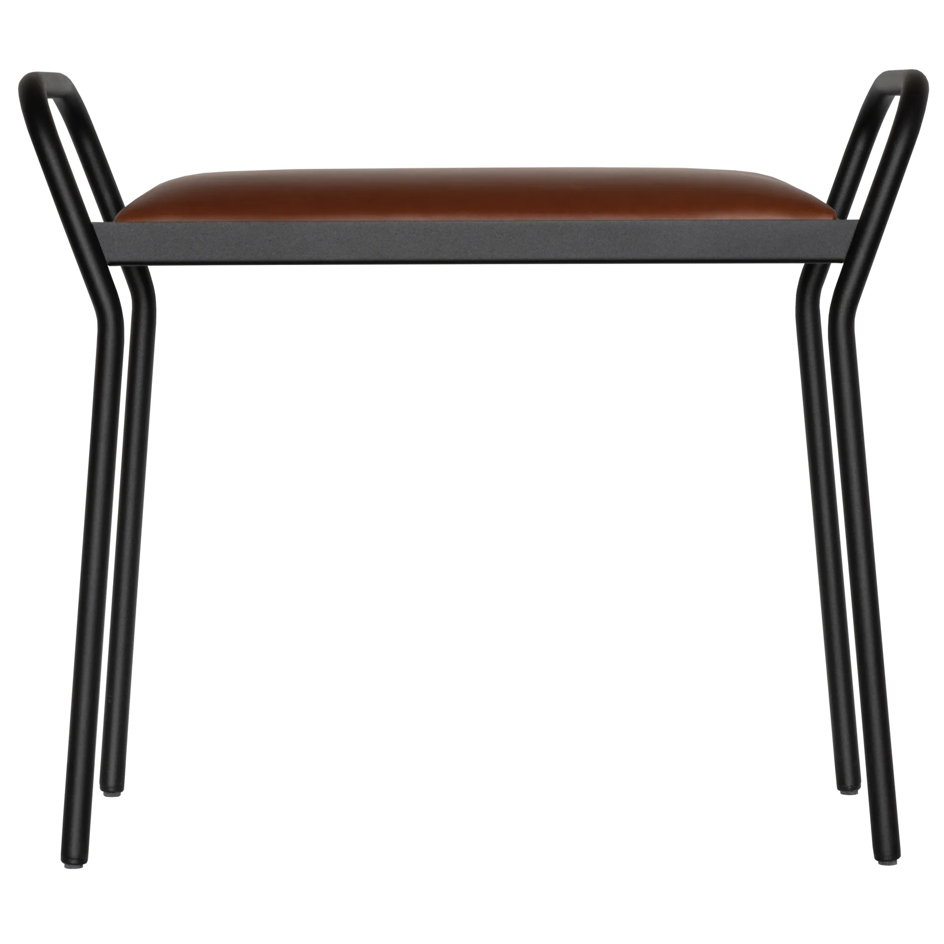 Tabouret Anyone, noir-cognac vintage Maze