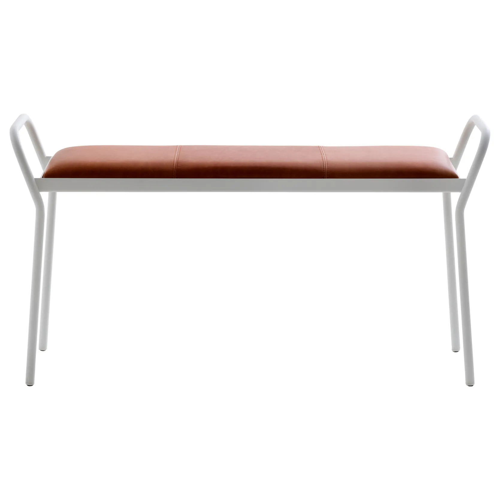 Tabouret Anytwo, Blanc-cognac vintage Maze