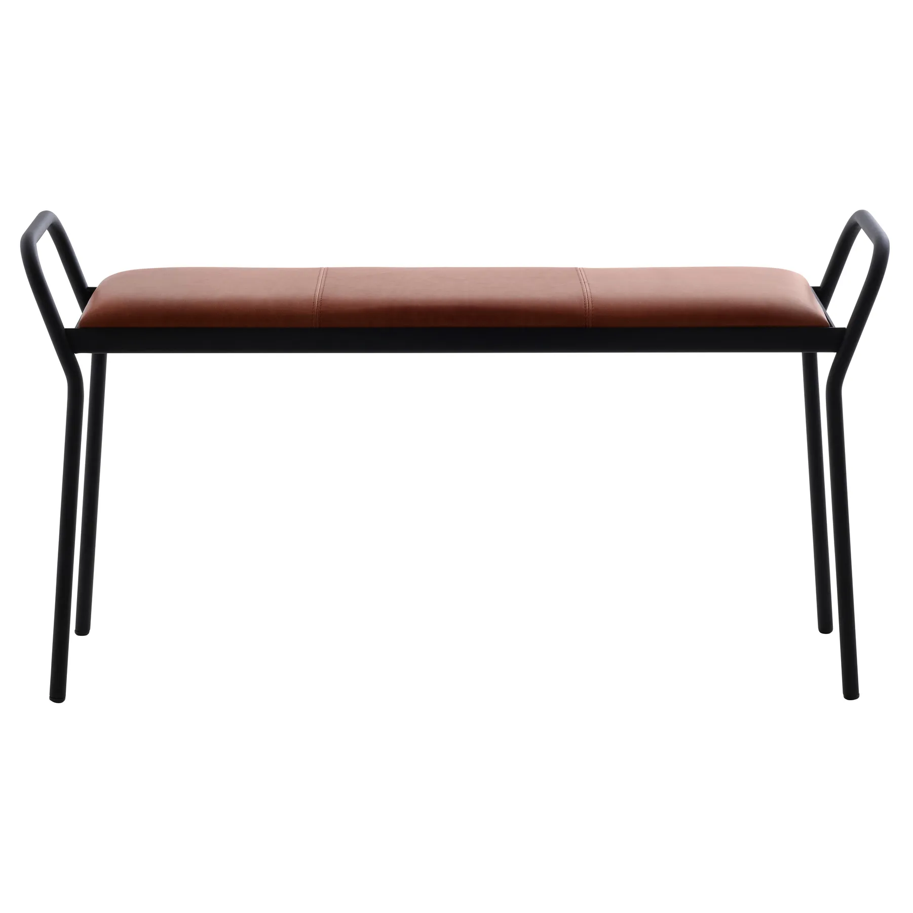 Tabouret Anytwo, Noir-cognac vintage Maze