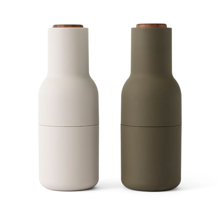 Moulin à poivre et à sel Bottle Grinder lot de 2 - Hunting green-beige - MENU