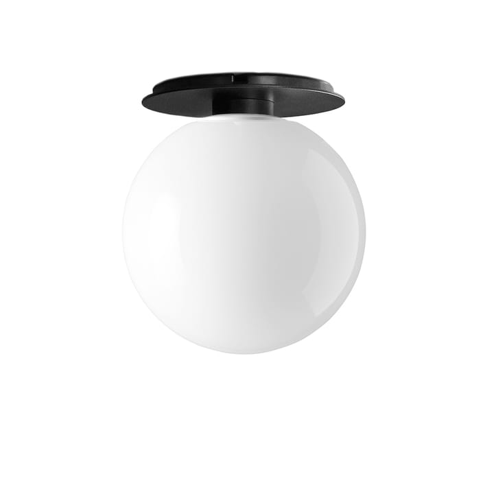 Plafonnier TR Bulb - opale shiny, support noir - MENU