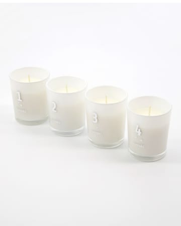 Bougie parfumée de l'Avent Meraki Lot de 4 - Frozen meadow - Meraki