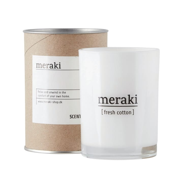 Bougie parfumée Meraki 12 heures - Fresh cotton - Meraki