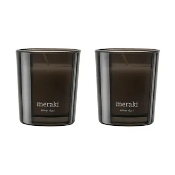 Bougie parfumée Meraki 12 heures lot de 2 - Amber dust - Meraki