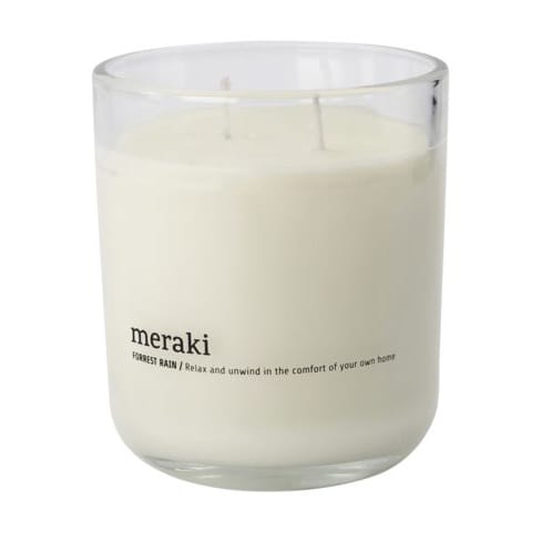 Bougie parfumée Meraki 60 heures, Forest rain Meraki