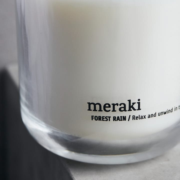 Bougie parfumée Meraki 60 heures, Forest rain Meraki