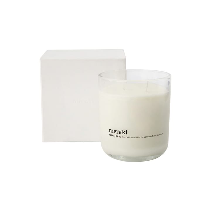 Bougie parfumée Meraki 60 heures, Forest rain Meraki