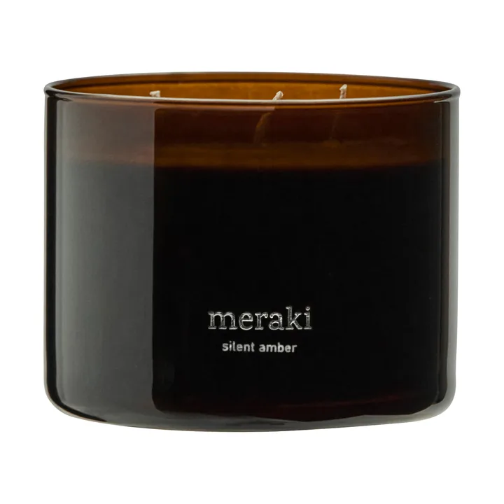 Bougie parfumée Meraki, 60 heures - Silent amber - Meraki