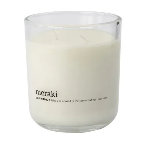 Bougie parfumée Meraki 60 heures, Wild meadow Meraki