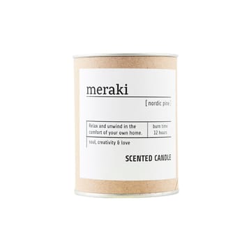 Bougie parfumée Meraki verre brun 12h - Nordic pine - Meraki