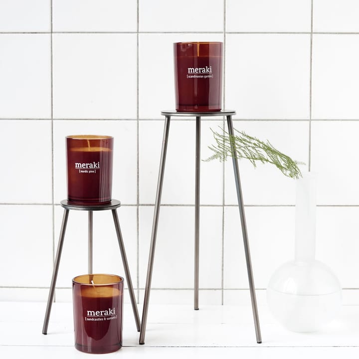 Bougie parfumée Meraki verre brun 35h - Nordic pine - Meraki