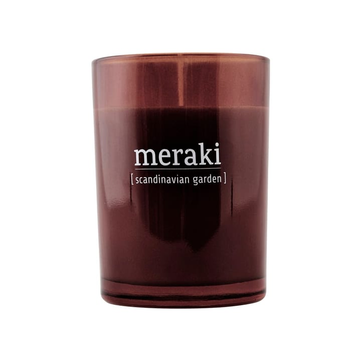 Bougie parfumée Meraki verre brun 35h - Scandinavian garden - Meraki