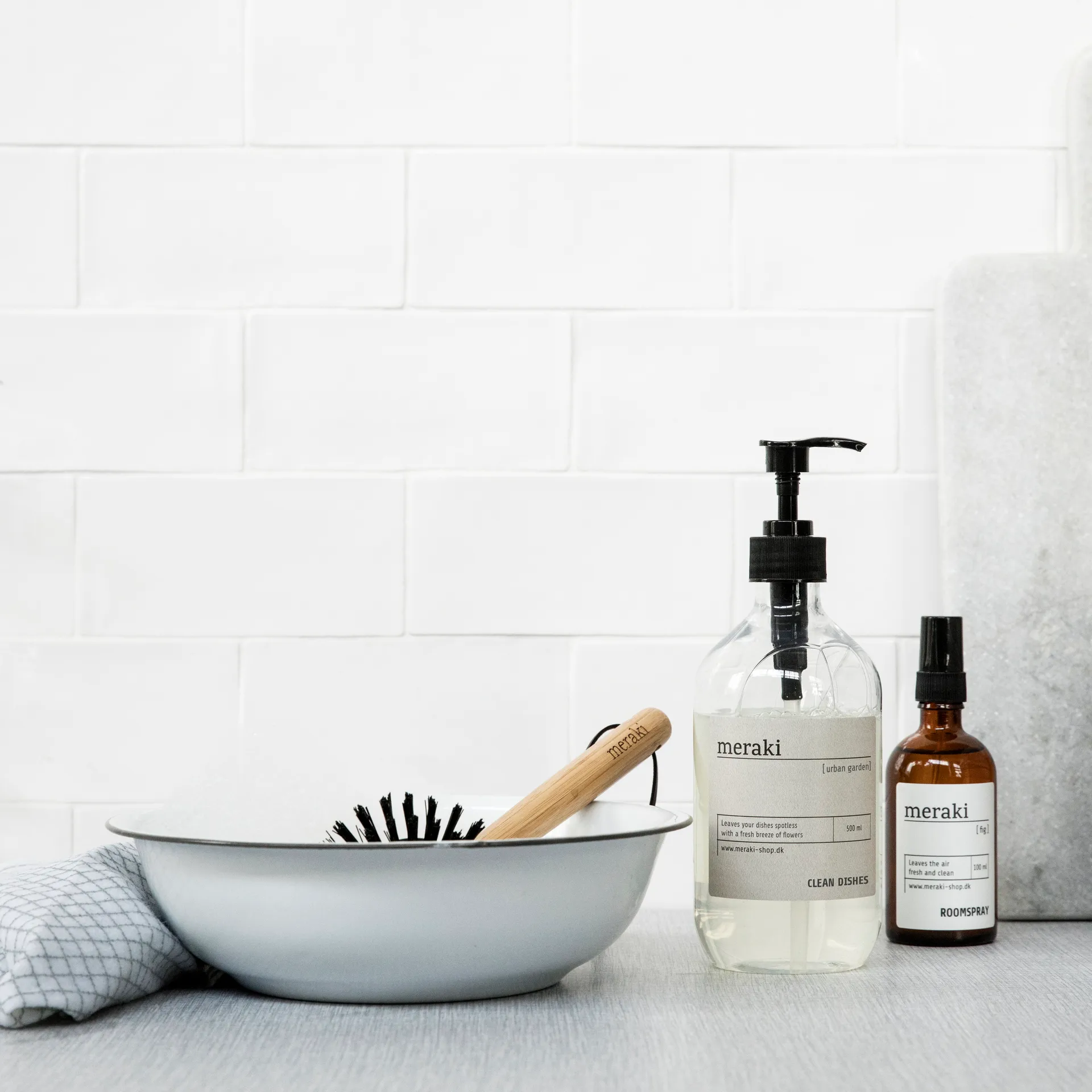 Brosse à vaisselle, bambou Meraki