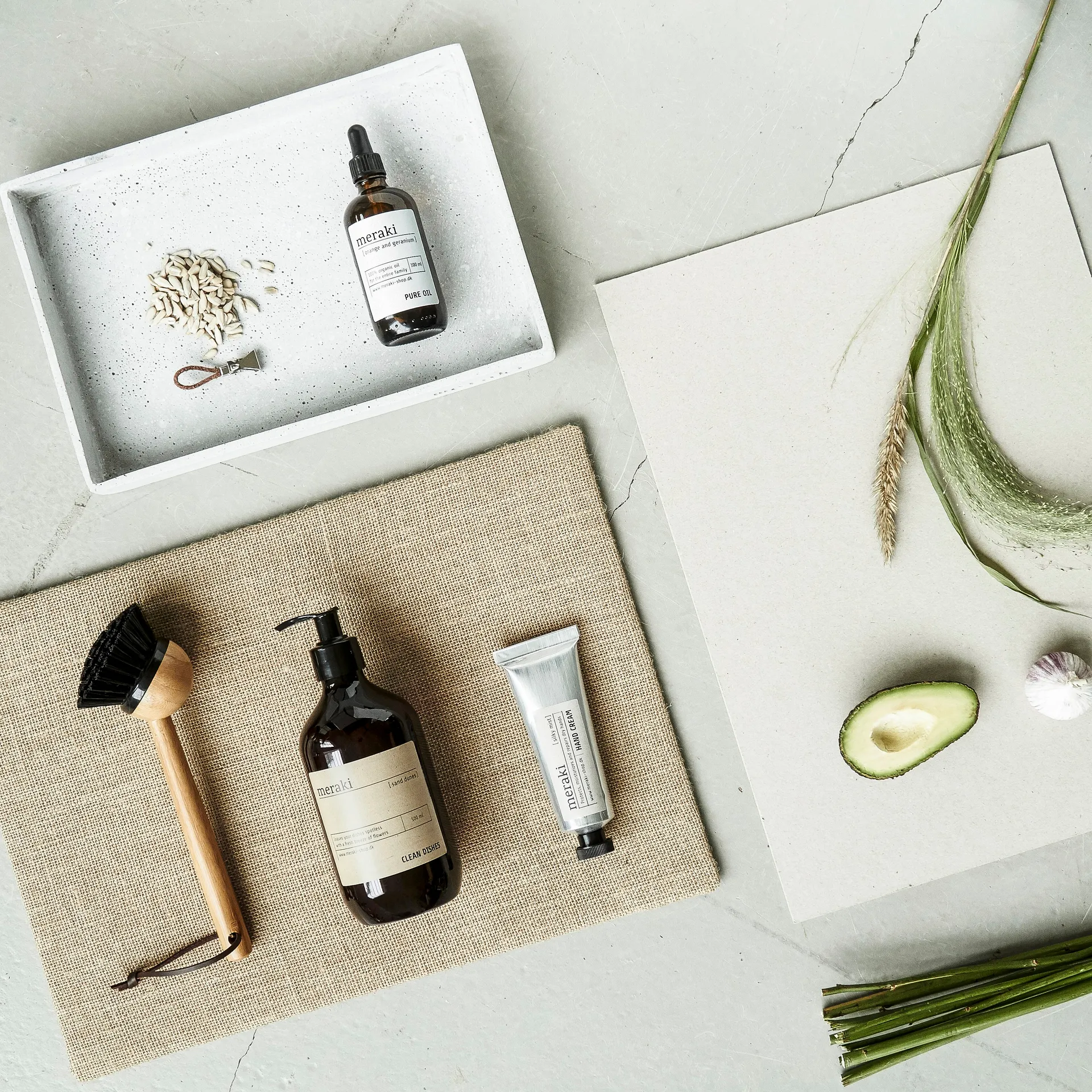 Brosse à vaisselle, bambou Meraki