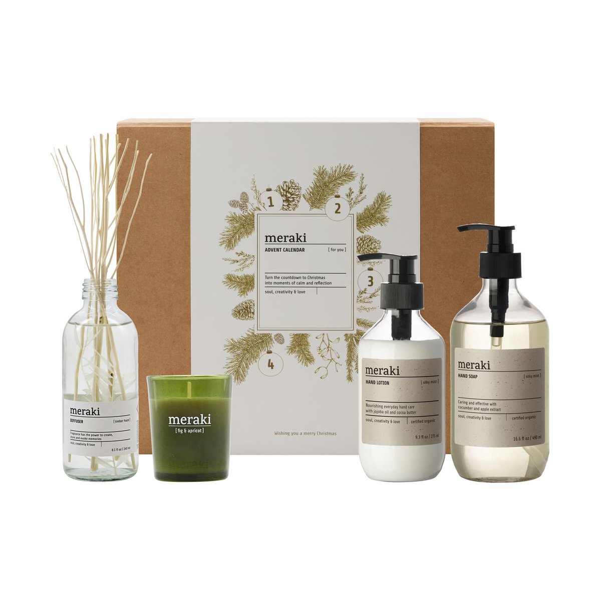 Meraki Calendrier de l'Avent ensemble-cadeau Meraki 4 pièces