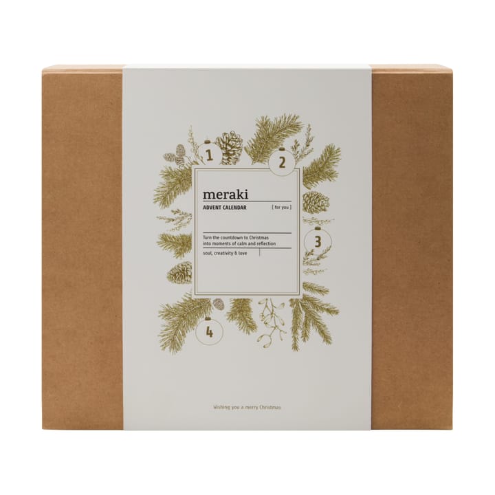 Calendrier de l'Avent ensemble-cadeau Meraki, Bois foncé, Aube nordique Meraki