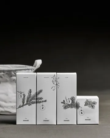 Calendrier de l'Avent ensemble-cadeau Meraki - Meadow bliss, Silent amber - Meraki