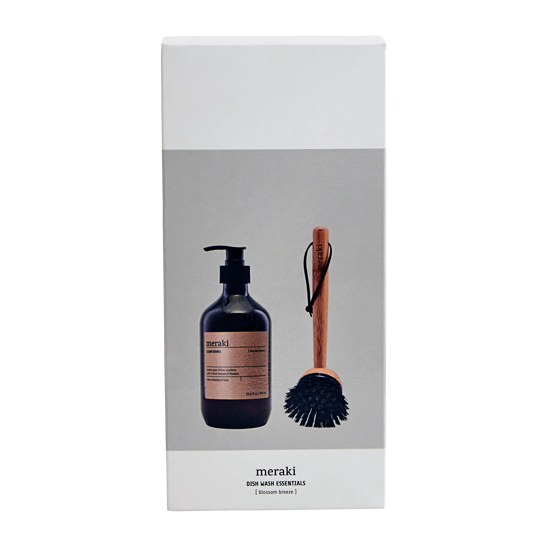 Coffret cadeau Meraki - liquide vaisselle et brosse à vaisselle, Blossom breeze Meraki