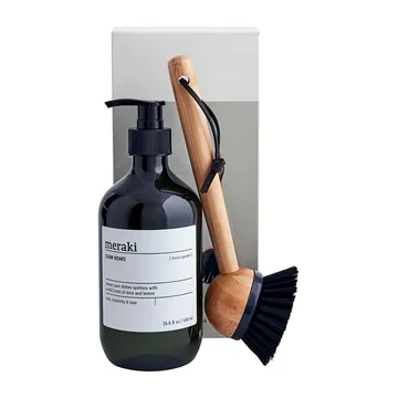 Coffret cadeau Meraki - liquide vaisselle et brosse à vaisselle - Forest garden - Meraki