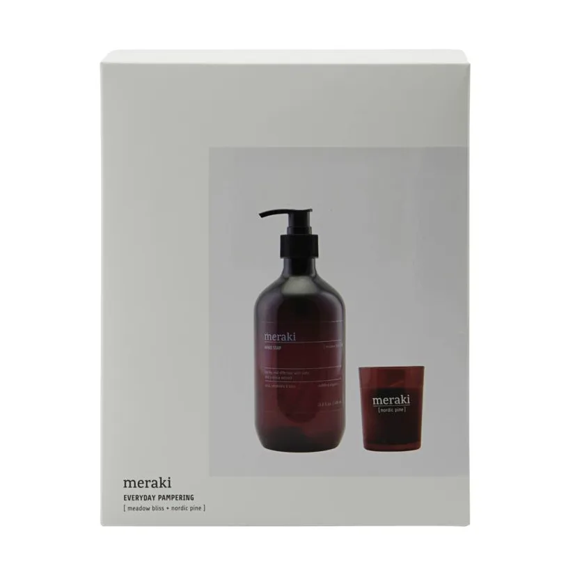 Coffret cadeau Meraki savon et bougie parfumée, Everyday pampering Meraki