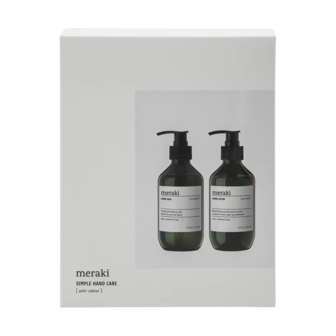 Coffret cadeau Meraki, savon et lotion à mains, Anti-odeur Meraki