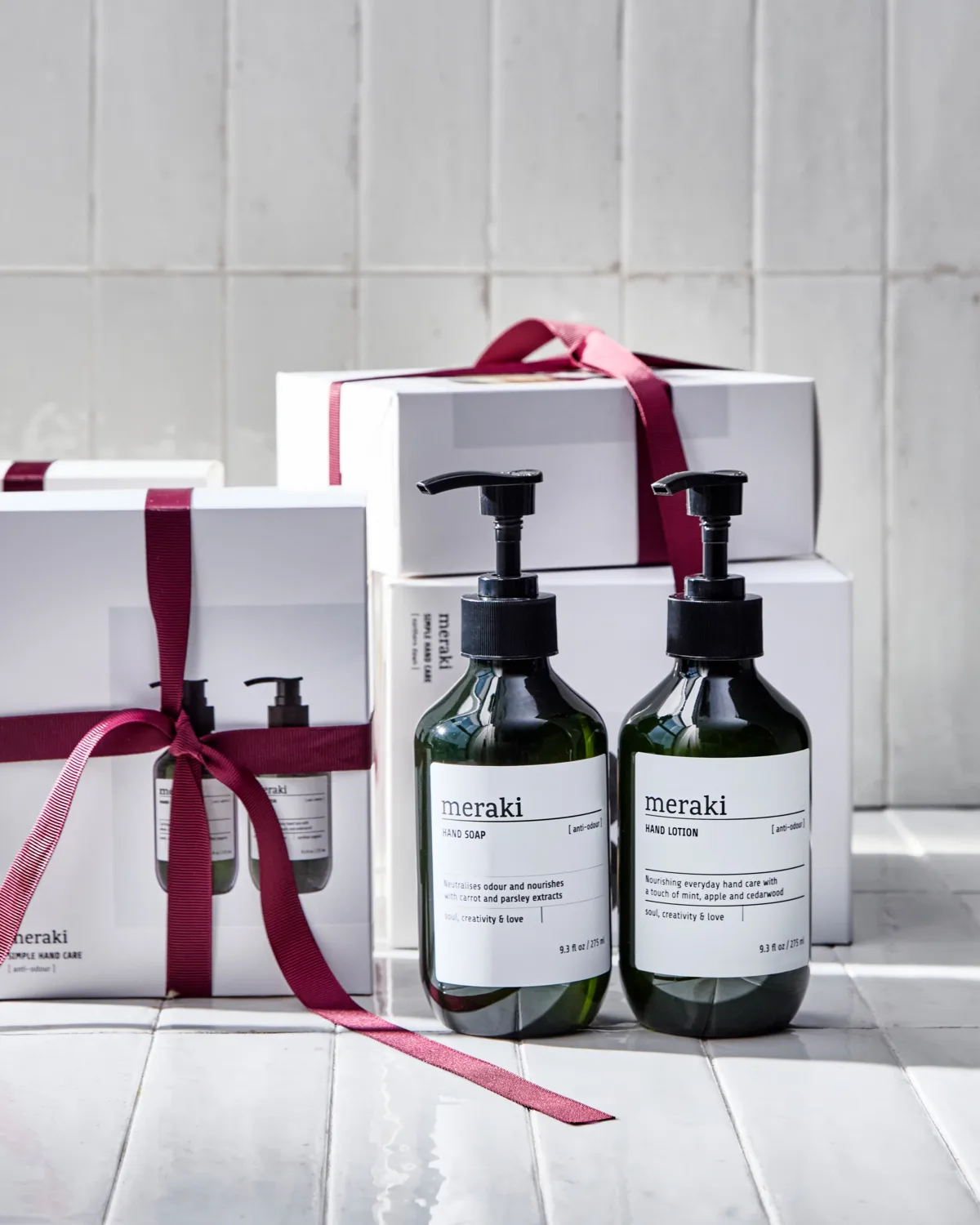 Coffret cadeau Meraki, savon et lotion à mains, Anti-odeur Meraki